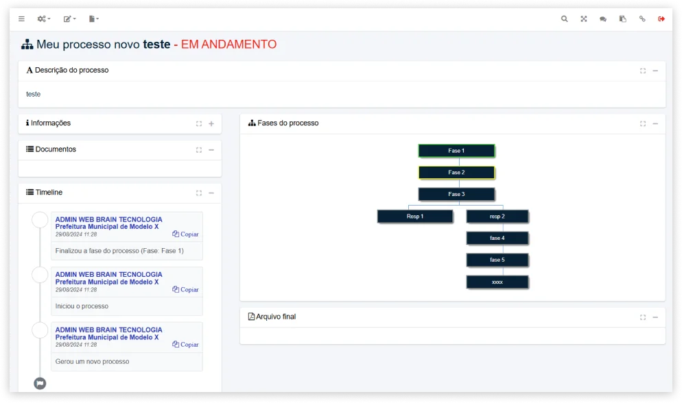Tela do DOCBrain